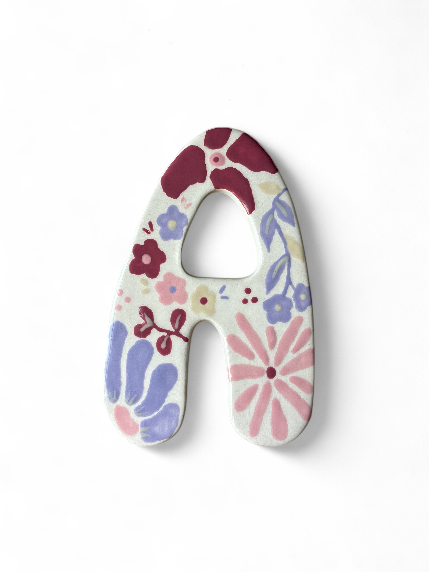 Grande Lettre en céramique - 100% personnalisable - décoration chambre d'enfant - lettre porte de chambre - cadeau de naissance - cadeau personnalisé - prénom personnalisé - décoration artisanale, unique et originale