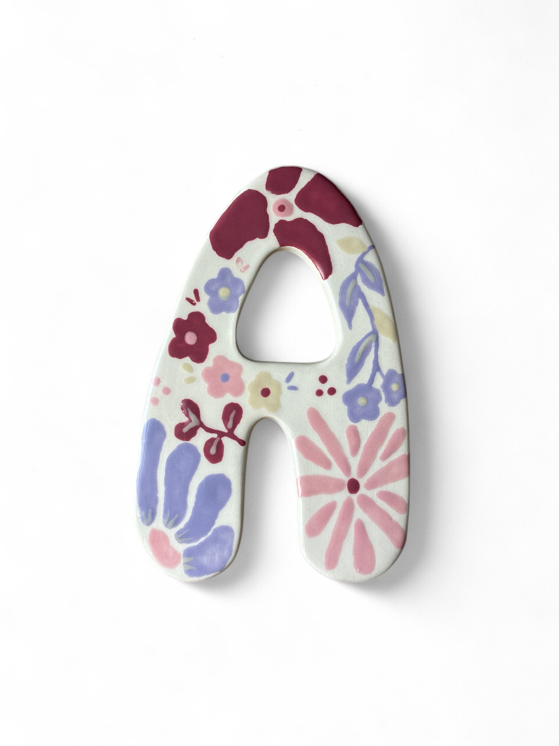 Grande Lettre en céramique - 100% personnalisable - décoration chambre d'enfant - lettre porte de chambre - cadeau de naissance - cadeau personnalisé - prénom personnalisé - décoration artisanale, unique et originale 