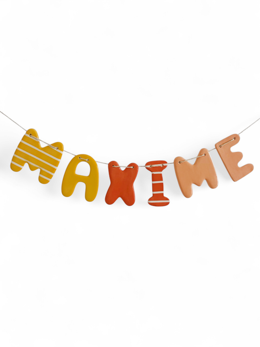 Guirlande personnalisée - 6 lettres