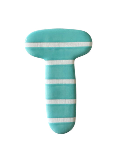 Lettre  T en céramique - décoration murale - prénom personnalisée - chambre enfant - cadeau naissance