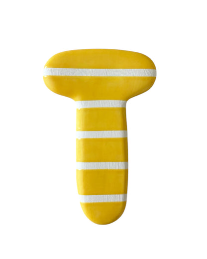 Lettre  T en céramique - décoration murale - prénom personnalisée - chambre enfant - cadeau naissance