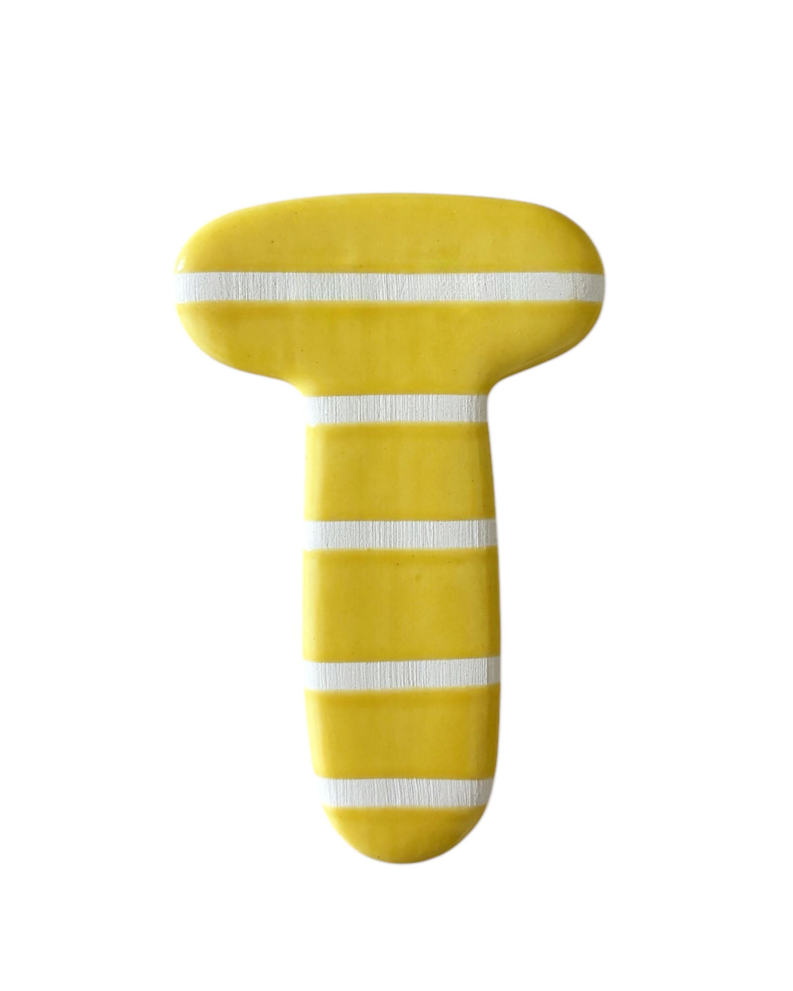 Lettre  T en céramique - décoration murale - prénom personnalisée - chambre enfant - cadeau naissance