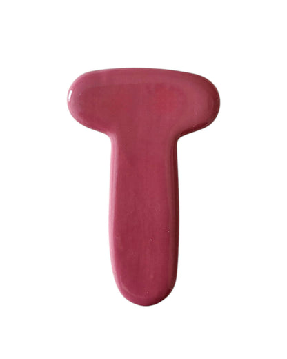 Lettre  T en céramique - décoration murale - prénom personnalisée - chambre enfant - cadeau naissance