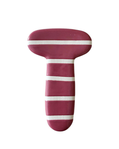 Lettre  T en céramique - décoration murale - prénom personnalisée - chambre enfant - cadeau naissance