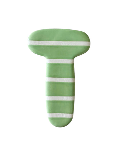 Lettre  T en céramique - décoration murale - prénom personnalisée - chambre enfant - cadeau naissance