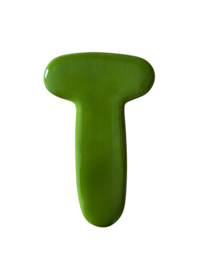 Lettre  T en céramique - décoration murale - prénom personnalisée - chambre enfant - cadeau naissance