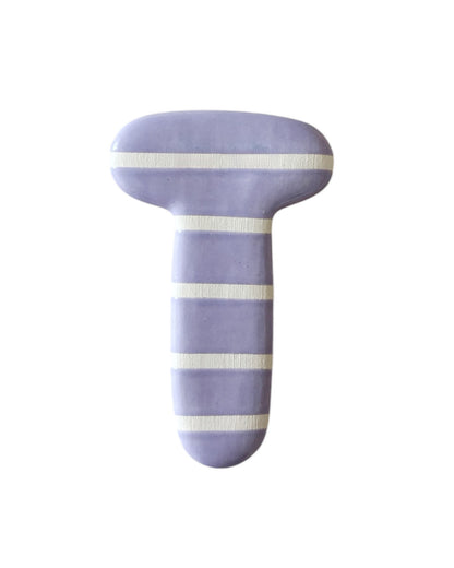 Lettre  T en céramique - décoration murale - prénom personnalisée - chambre enfant - cadeau naissance