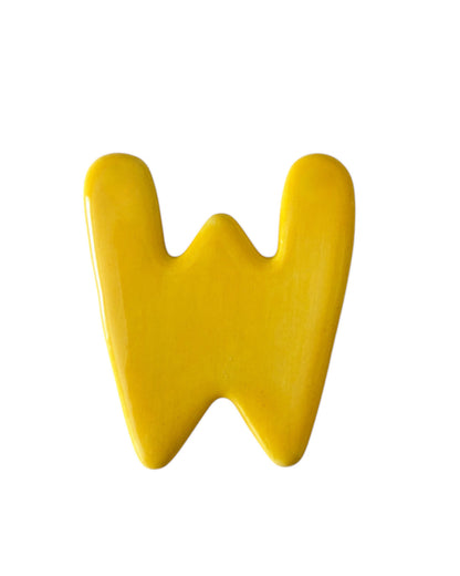 Lettre W en céramique - décoration murale - prénom personnalisée - chambre enfant - cadeau naissance
